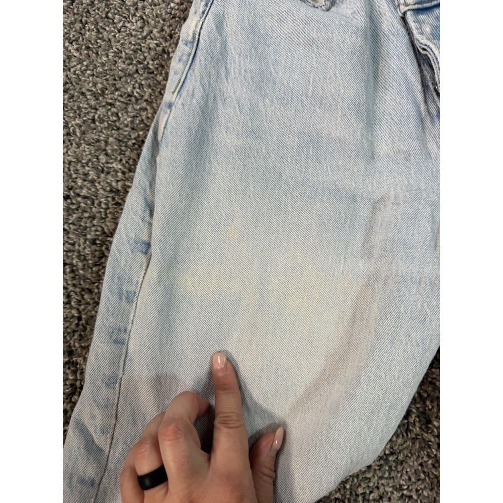 Abercrombie & Fitch Curve Love The Dad High Rise Jeans Women's Size 24 Blue - Picture 3 of 12